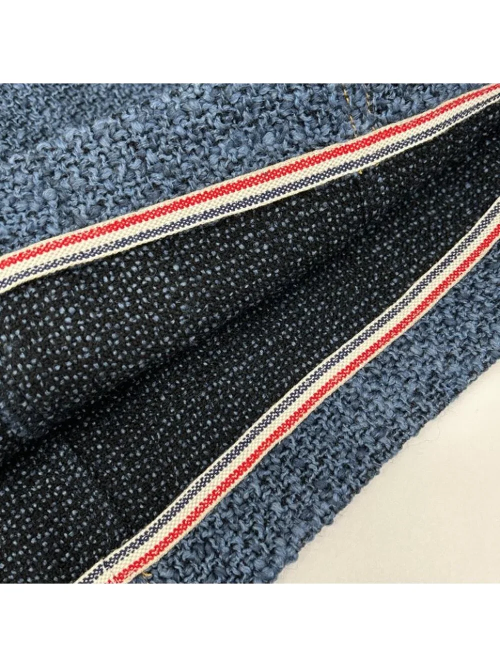 Chanel Denim Tweed Skirt 36